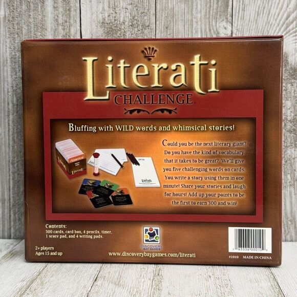 Literati Challenge Board Game Discovery Bay Games - NEW - Picture 2 of 3